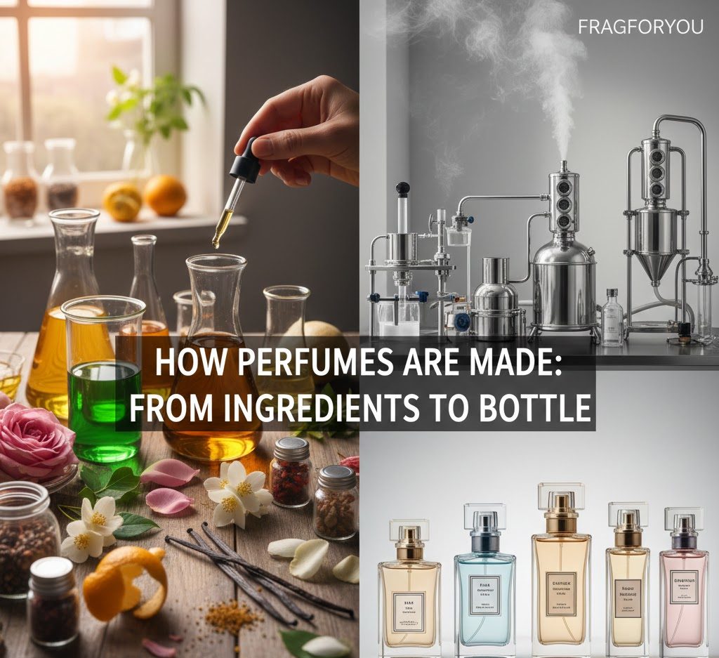 how perfumes are made from ingredients to bottle featured image