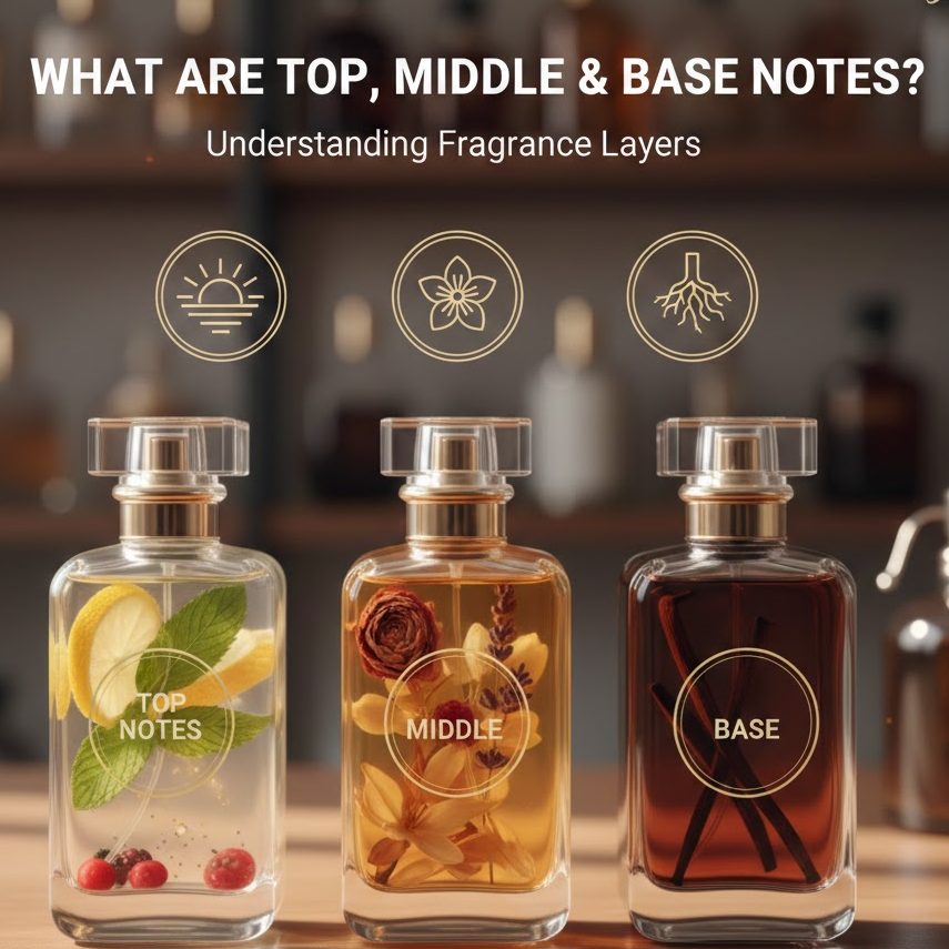 What Are Top, Middle & Base Notes in Perfumes in 2026 ? what are top, middle & base notes featured image